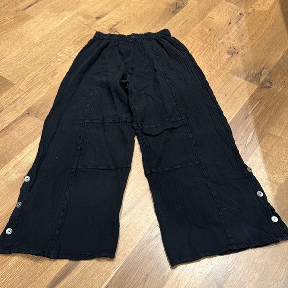 Cotton Ways Women’s Wide Leg Pants Black Size 1/Small - Picture 3 of 4